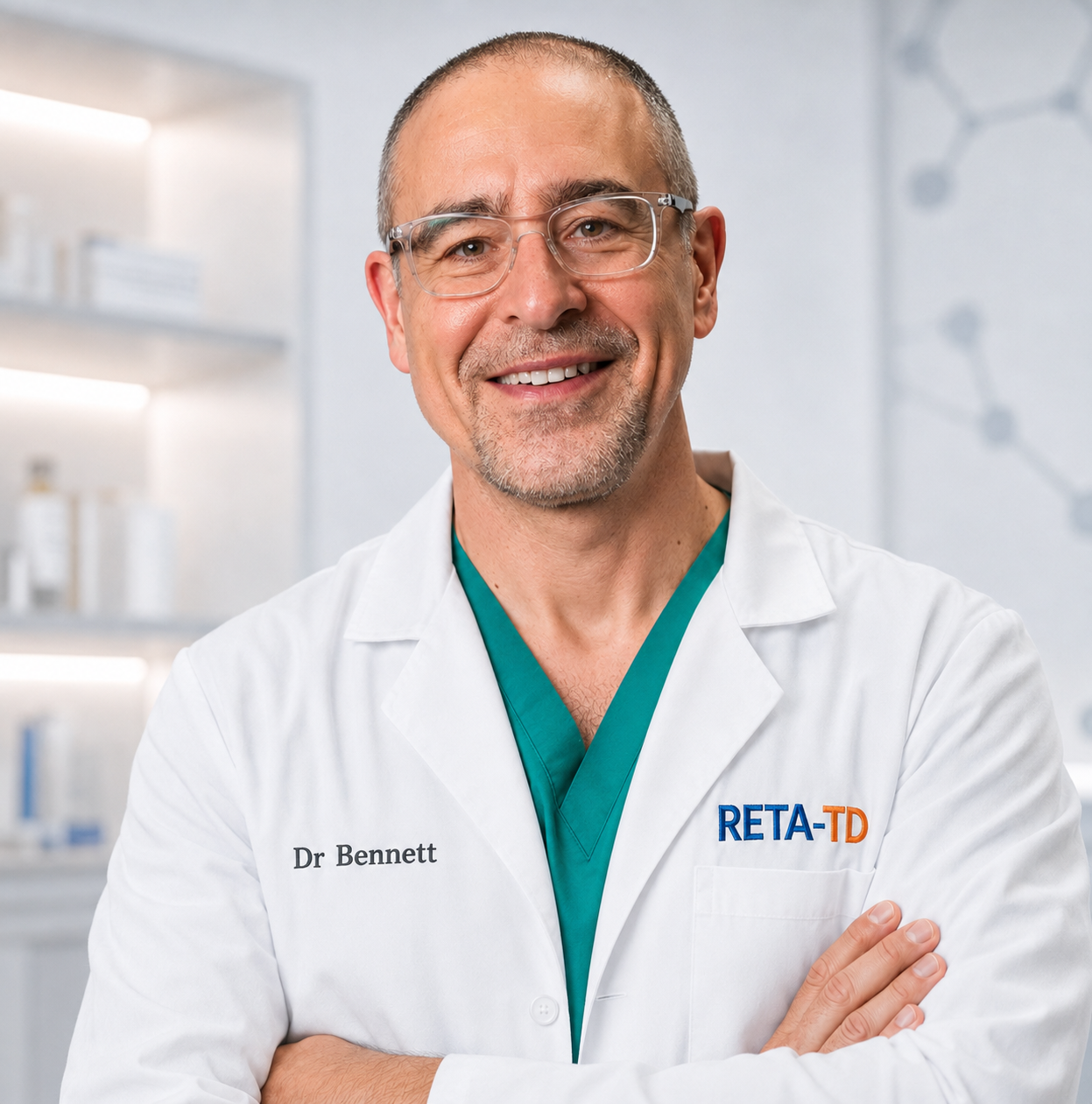 Profesional de la salud en un consultorio moderno